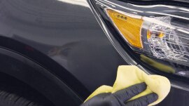 Cleaning the panel after sanding