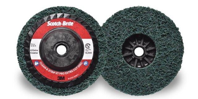 Scotch-BriteTM Clean and Strip XT Pro Extra Cut surface preparation discs by 3M