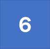 number 6 against a blue background