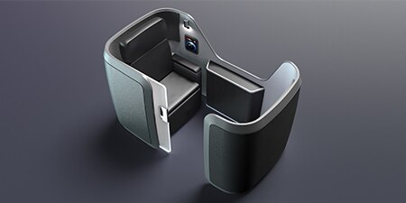 Airplane aisle seats
