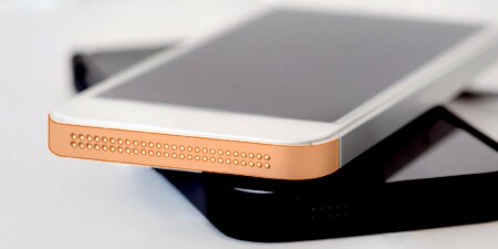 Image of two smartphones stacked
