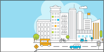 Vector of an Urban City
