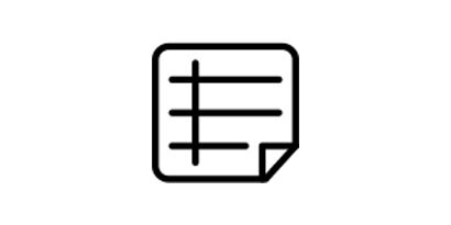 Technical data icon
