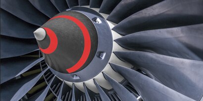Airplane engine turbine
