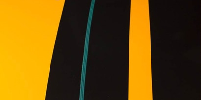 knifeless tape on a race stripe graphic wrap install
