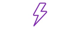 Low loss factor lighting bolt icon