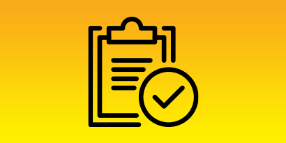 Icon of clipboard with checkmark