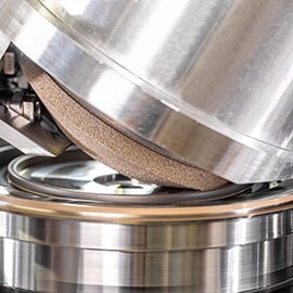 Dressing of a vitrified CBN grinding wheel