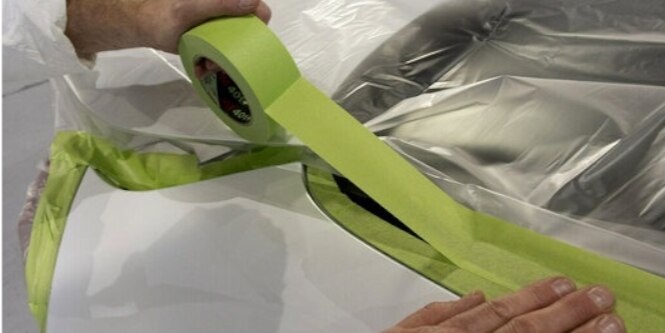 Auto body paint masking application
