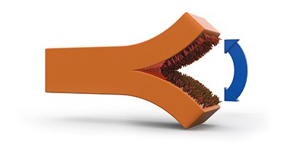 Learn about measuring adhesive bond strength. Graphic of a bond being pulled apart.
