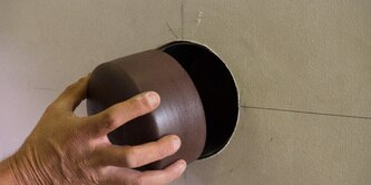 3M fire barrier pillows installed around cables for fire protection.

