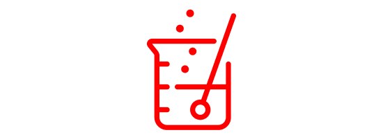 Icon of a chemistry beaker with liquid in it.
