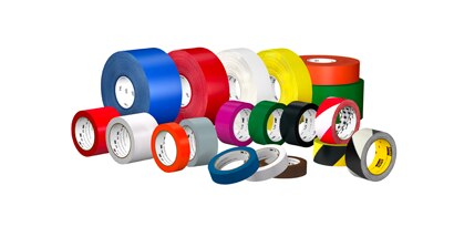 rolls of 3m floor marking tape in multi-colors
