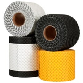 3M™ Stamark™ All Weather Tape Series 380AW with bordered and lead/lag marking options in a roll.
