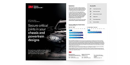 3M Friction Shims in automotive brochure
