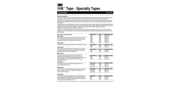Cover of technical data sheet.
