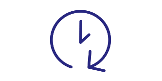 clock with arrow wrapping around it
