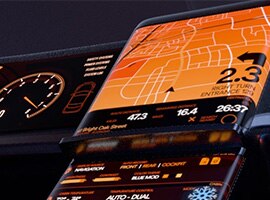 Information display in a vehicle video.