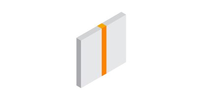 Example of a square butt joint
