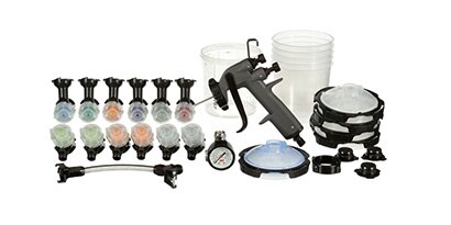 Image Spray Gun with nozzles and PPS components.
