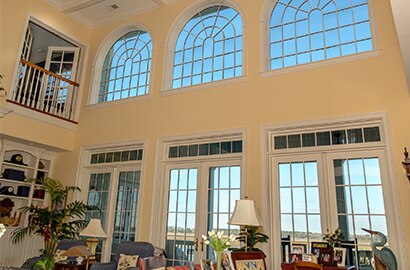 interior home in Hilton Head with window films

