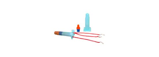 A 3M™ Direct Bury Splice and a 3M™ Performance Plus™ Wire Connector.
