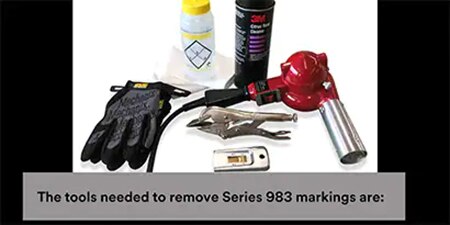Tools for reflective tape removal
