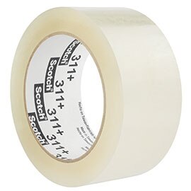 Image  of a roll of Scotch® Box Sealing Tape 311+, designed for cold-temperature application