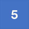 number 5 against a blue background