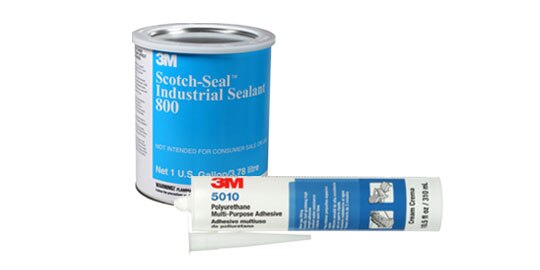 Combine product image of 3M™ Scotch-Seal™ Industrial Sealant 800 and 3M™ Polyurethane Multi-Purpose Adhesive 5010
