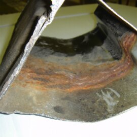 Unprotected steel