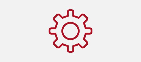Icon of a gear wheel
