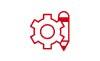 A gear icon.