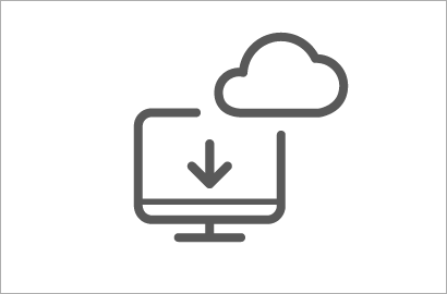download from cloud icon - courses abailable 24/7
