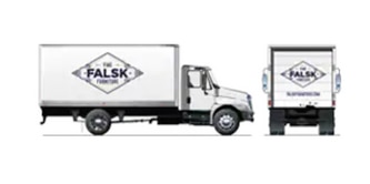 Side shot and back shot of fleet vehicle with a brand name on it.
