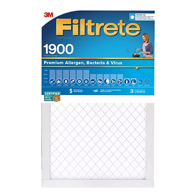 Filtrete™ MPR 1900 Premium Allergen, Bacteria & Virus Air Filter
