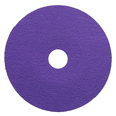 Close up of 3M™ Cubitron™ 3 Fibre Disc 1187C
