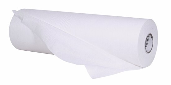 Large roll of dirt trap paper with adhesive backing used in paint rooms and shops for vehicle work.
