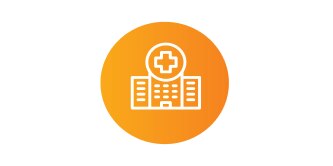 Healthcare orange icon
