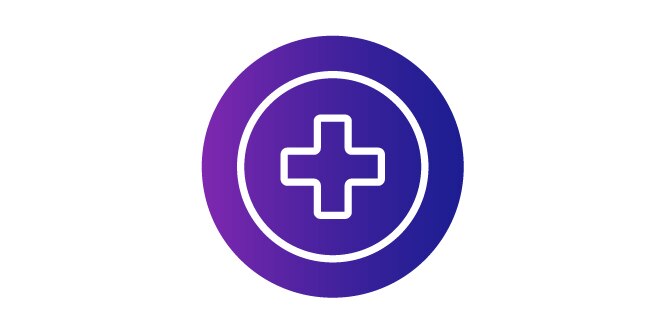 Icon of a medics cross in a circle for 3M repair masking.
