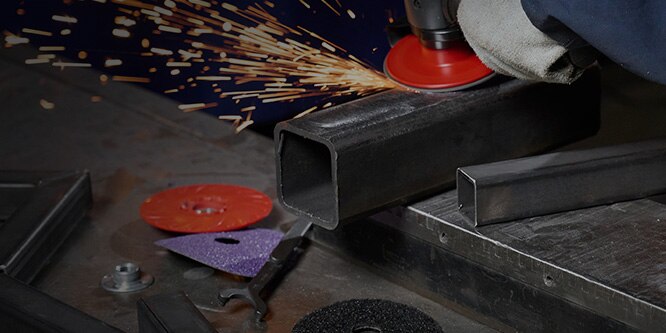 Image showing grinding process on metal surface

