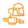 Powered Air Supplied Orange Icon