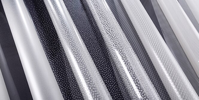 The series of new FASARA Gradation patterns laid out for display
