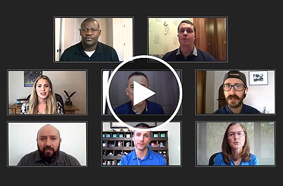 Image of a people on a digital conference call