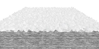 Example of a surface after two cleanings, prior to bonding
