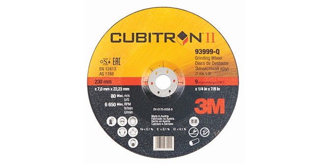 3M™ Cubitron™ II Depressed Center Grinding Wheel
