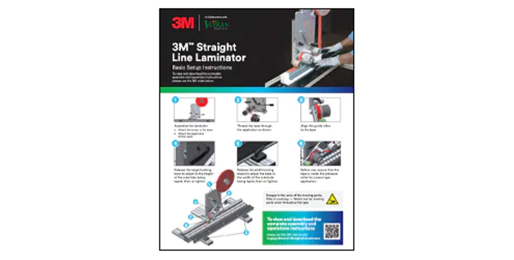 Image of Straight Line Laminator quick start guide brochure
