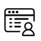 computer and a person icon