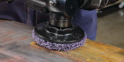 Rust Removal with Scotch Brite Clean Strip XT
