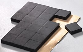Black Foam pads with adhesive applied to one side to ensure easy placement